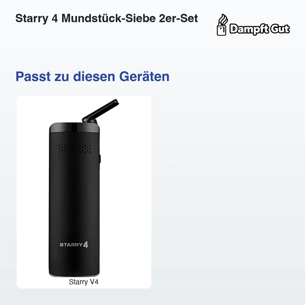 Starry 4 Mundstück-Siebe 2er-Set – passt zu diesen Vaporizern