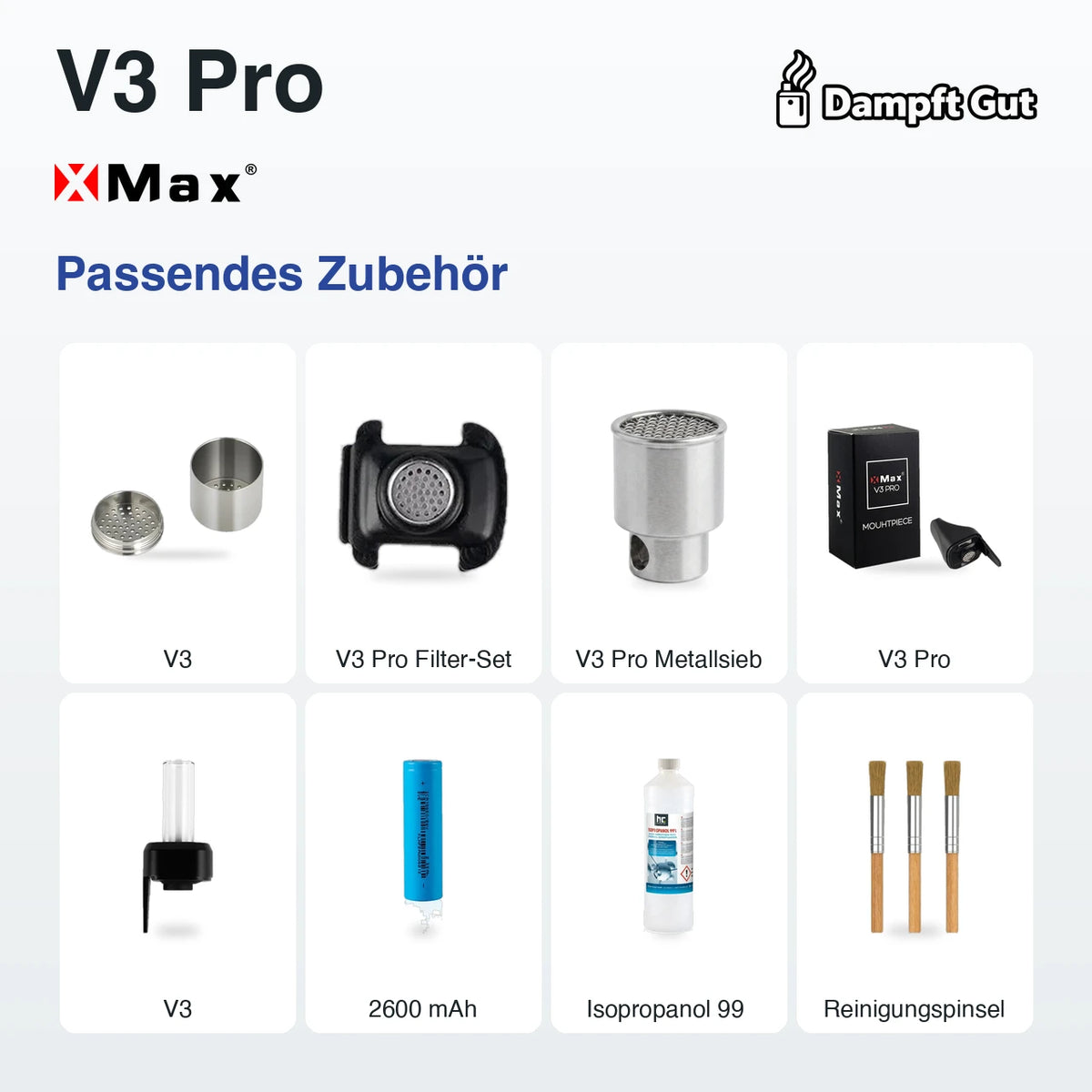 Passendes Zubehör für den XMAX XMAX V3 Pro Vaporizer