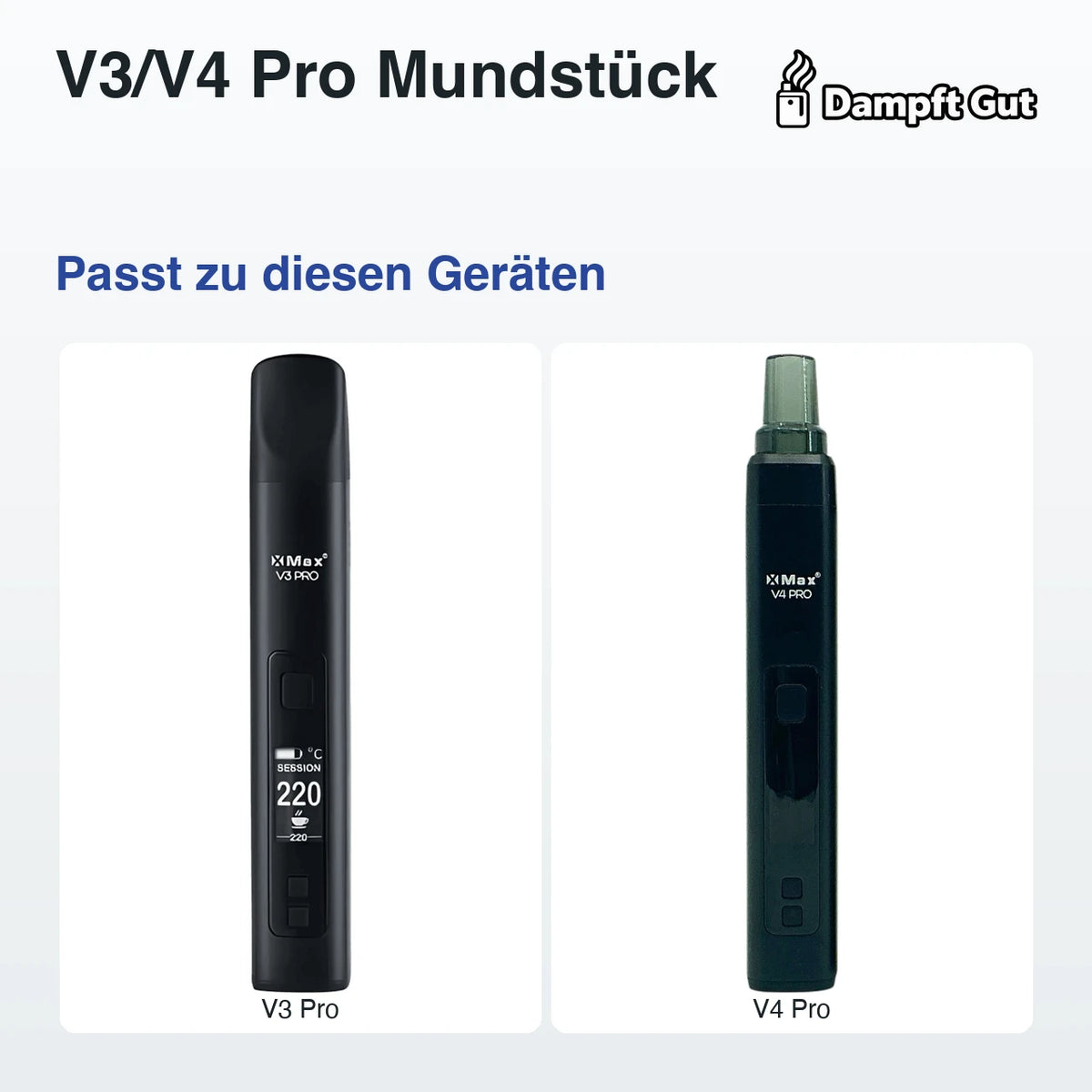 V3/V4 Pro Mundstück – passt zu diesen Vaporizern