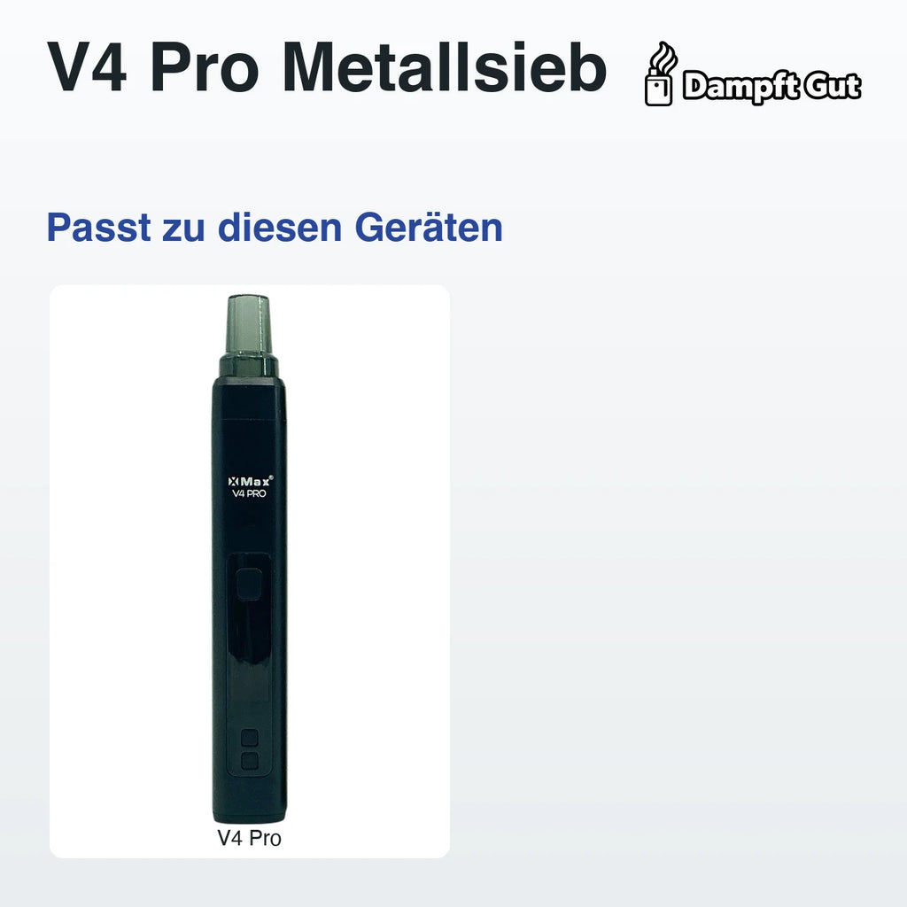 V4 Pro Metallsieb – passt zu diesen Vaporizern